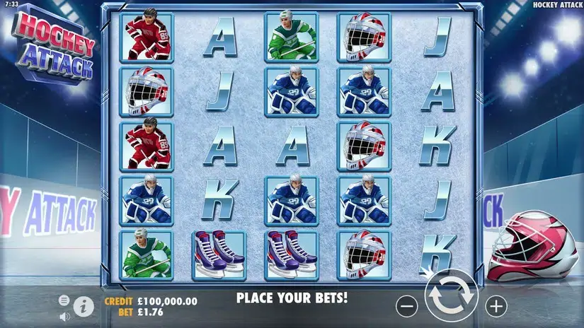 Hockey Attack slot screenshot 2