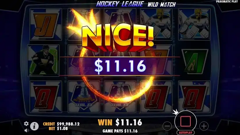 Hockey League Wild Match slot screenshot 2