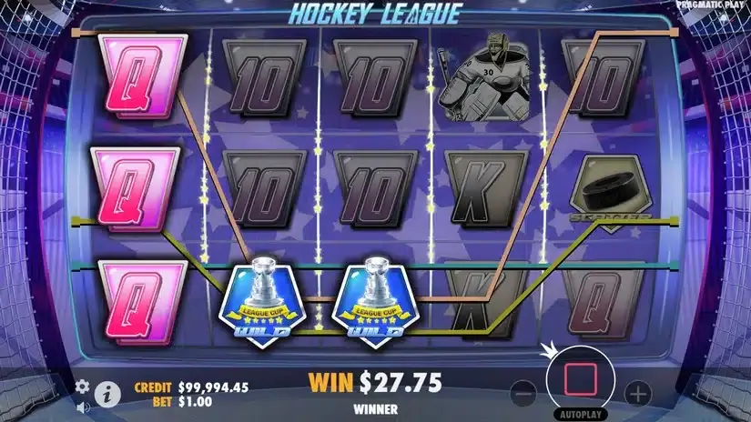 Hockey League slot screenshot 4