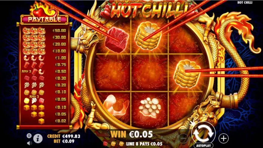 Hot Chilli slot screenshot 