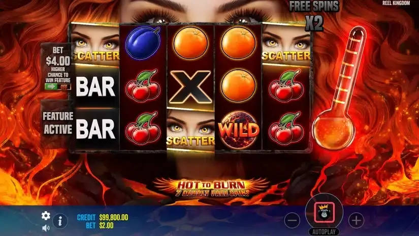 Hot to Burn – 7 Deadly Free Spins slot screenshot 3
