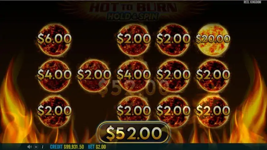 Hot to Burn Hold and Spin slot screenshot 