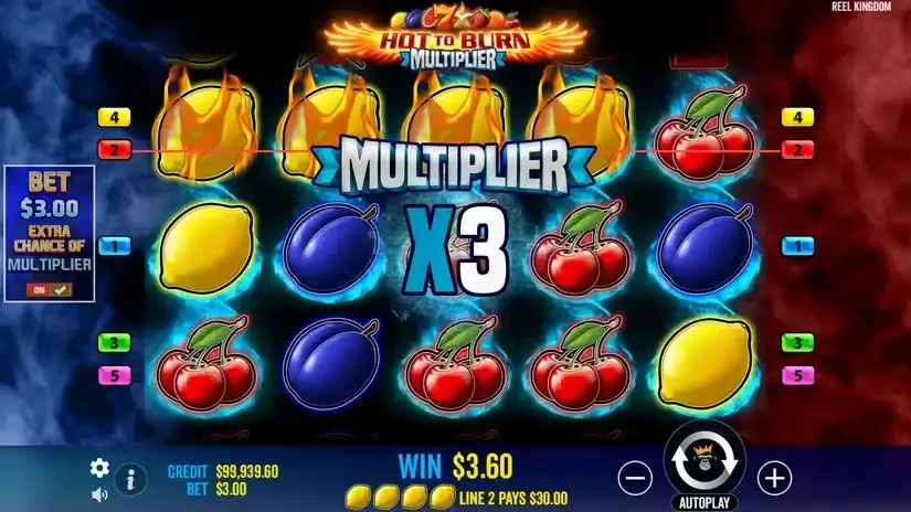 Hot to Burn Multiplier slot screenshot 4