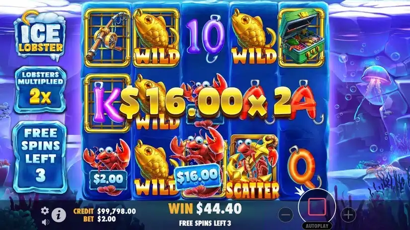 Ice Lobster slot screenshot