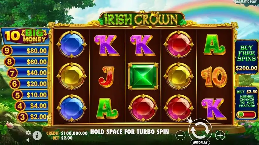 Irish Crown slot screenshot 