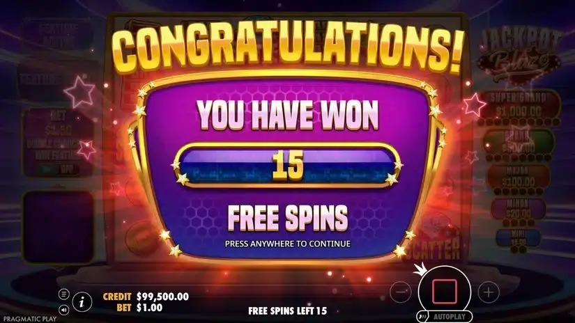 Jackpot Blaze slot screenshot 4