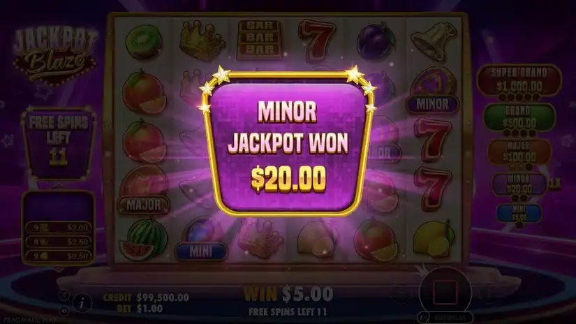Jackpot Blaze slot screenshot 6
