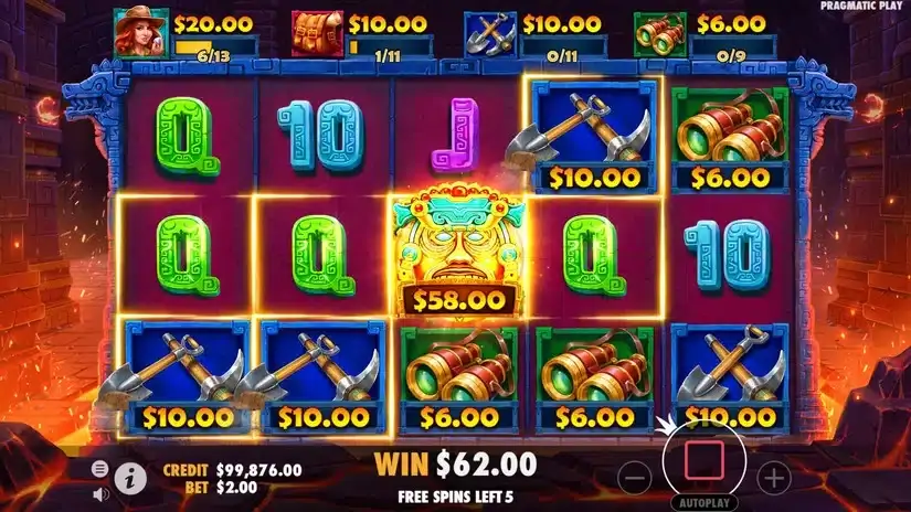 Jane Hunter and the Mask of Montezuma slot screenshot 5