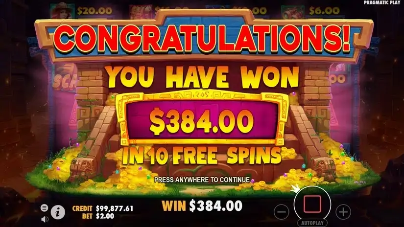 Jane Hunter and the Mask of Montezuma slot screenshot