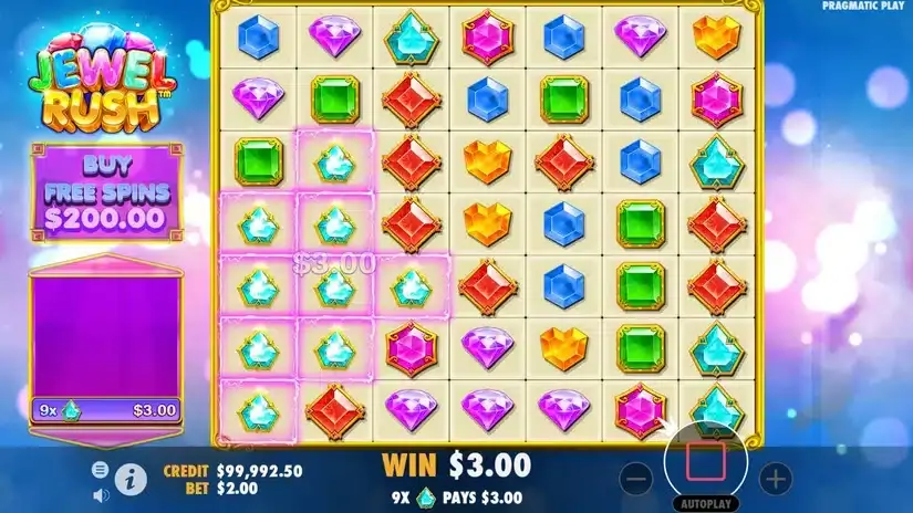 Jewel Rush slot screenshot 3