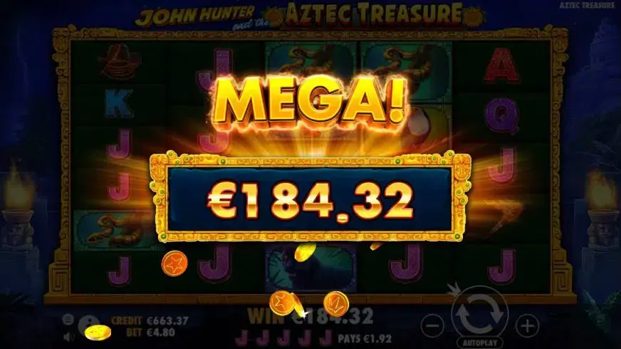 John Hunter and the Aztec Treasure slot screenshot 3