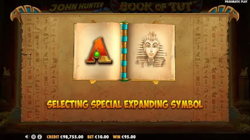 John Hunter and the Book of Tut slot screenshot 4