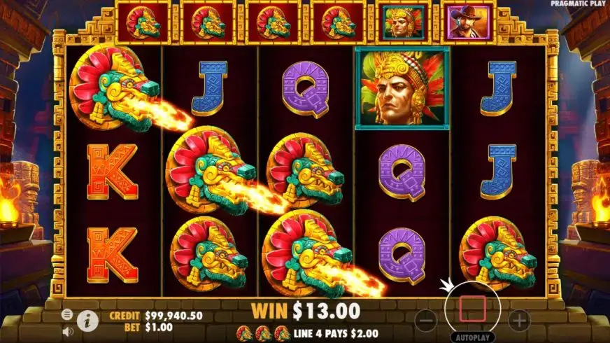 John Hunter and the Mayan Gods slot screenshot 5