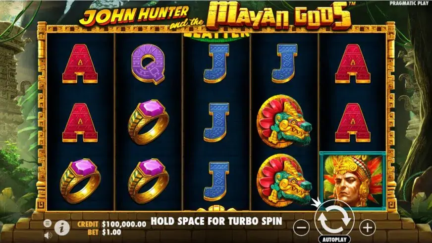 John Hunter and the Mayan Gods slot screenshot 1