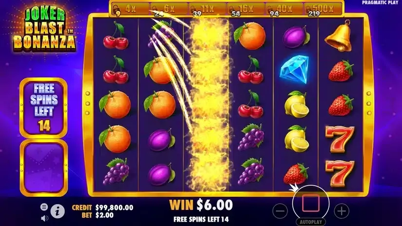 Joker Blast Bonanza slot screenshot 4