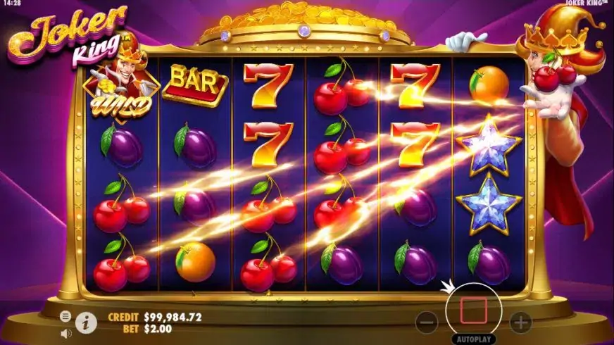Joker King slot screenshot 2