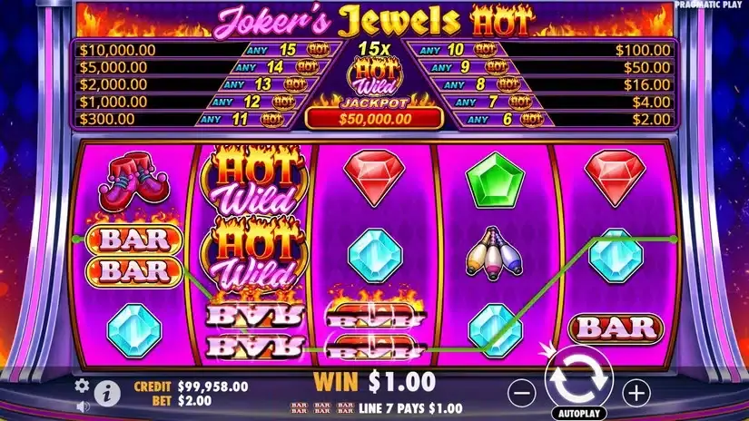 Joker’s Jewels Hot slot screenshot 3