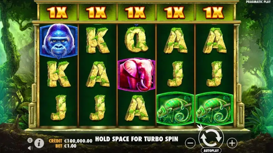 Jungle Gorilla slot screenshot 1