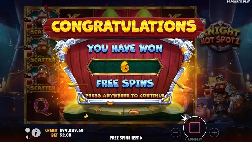 Knight Hot Spotz slot screenshot 3