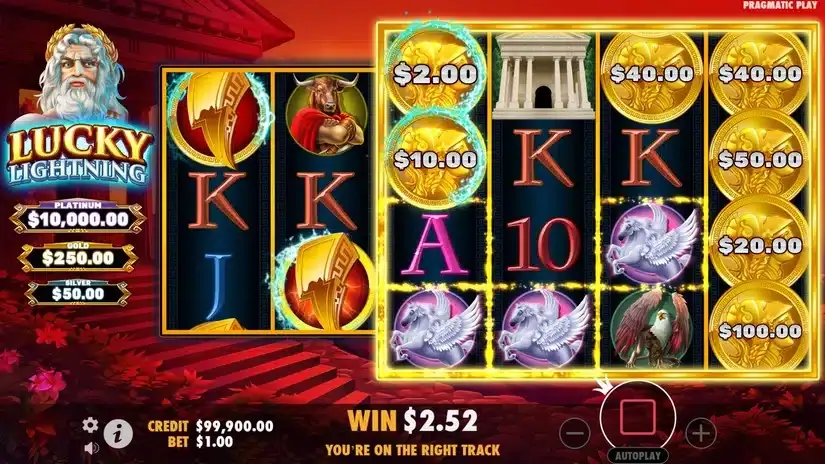Lucky Lightning slot screenshot 4