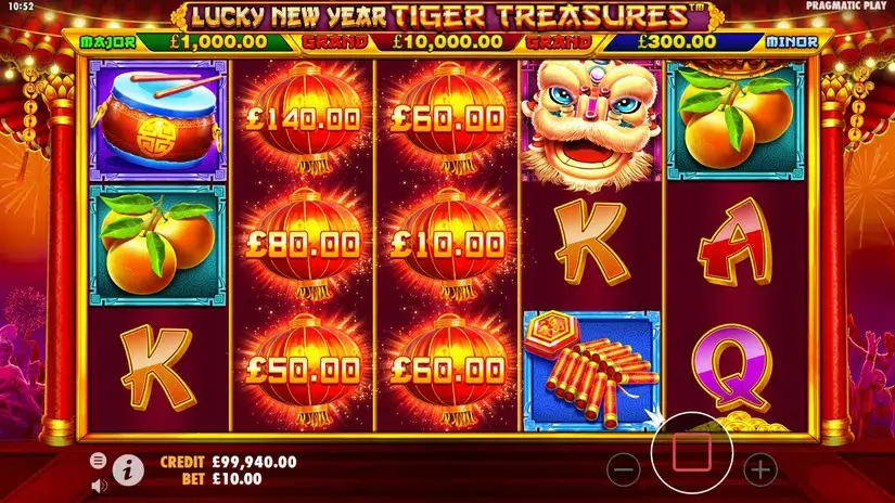 Lucky New Year – Tiger Treasures slot screenshot 2
