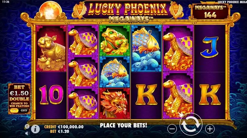 Lucky Phoenix Megaways slot screenshot 
