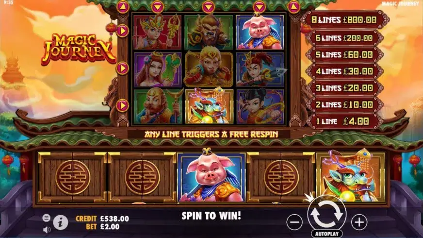 Magic Journey slot screenshot 1