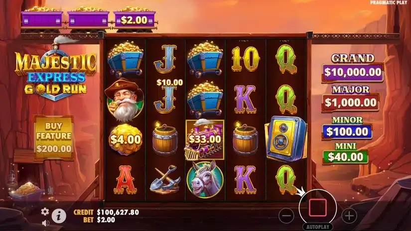 Majestic Express Gold Run slot screenshot 2