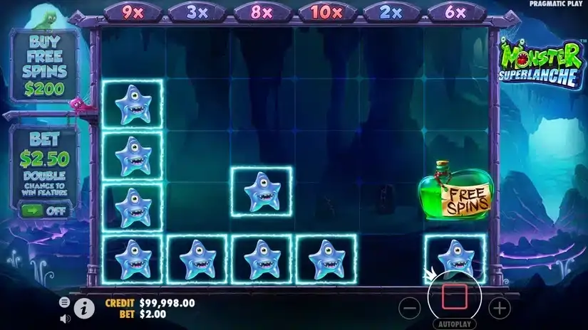 Monster Superlanche slot screenshot 2