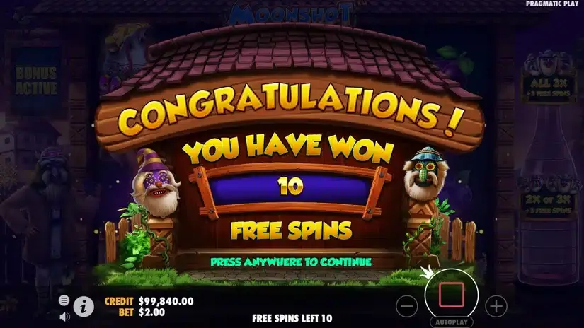 Moonshot slot screenshot 3