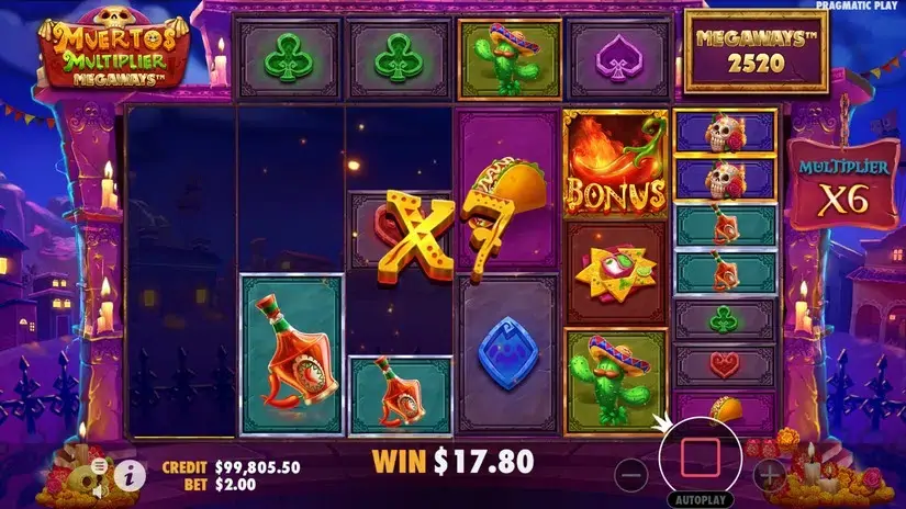 Muertos Multiplier Megaways slot screenshot 6