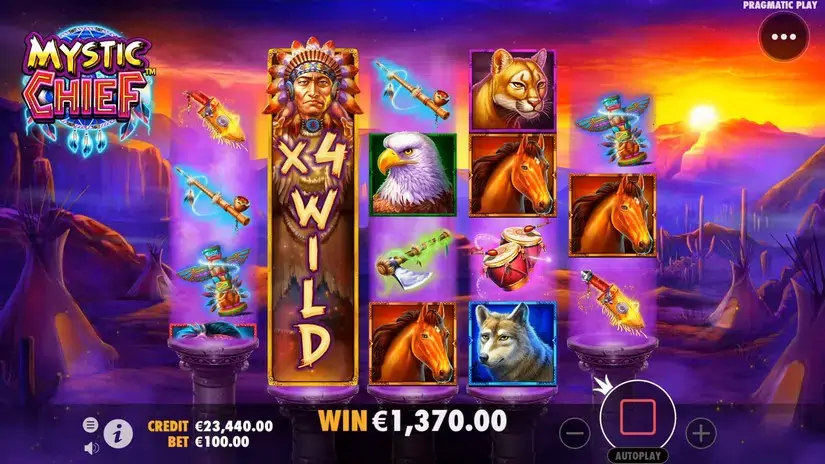 Mystic Chief slot screenshot 6