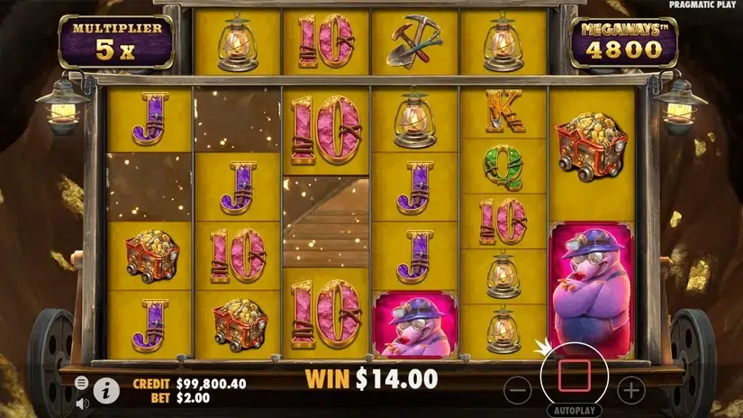 Old Gold Miner Megaways slot screenshot 6