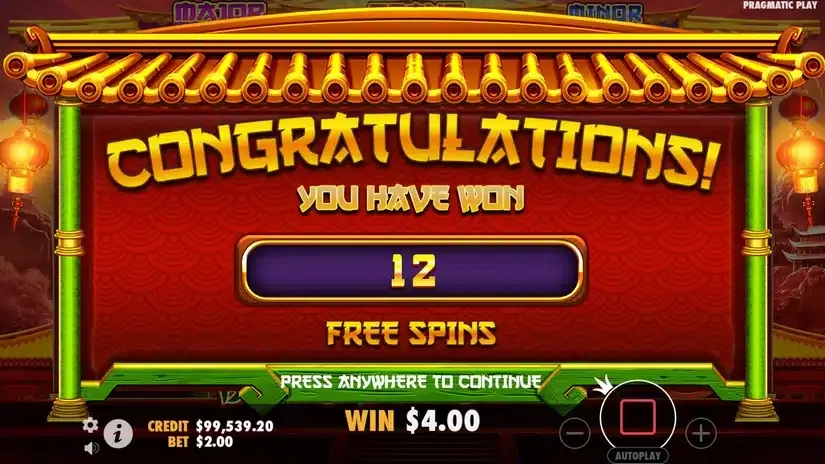 Panda’s Fortune 2 slot screenshot 5