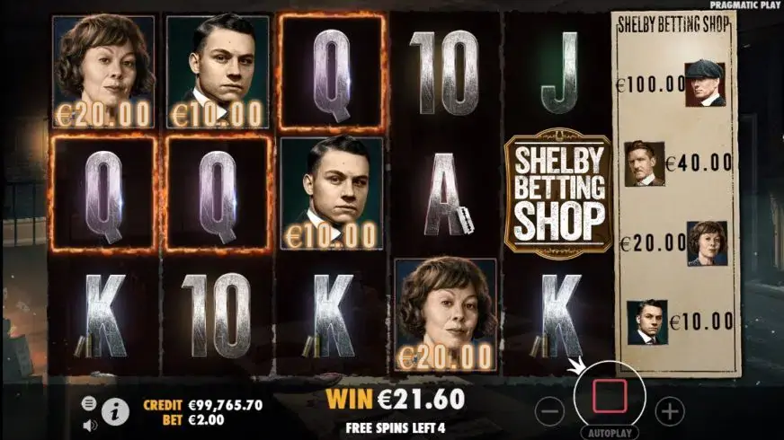 Peaky Blinders slot screenshot 3