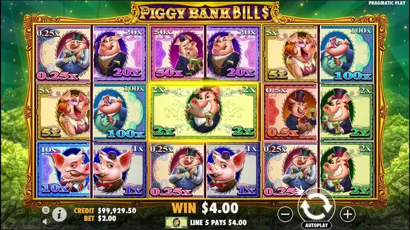 Piggy Bank Bills slot screenshot 4