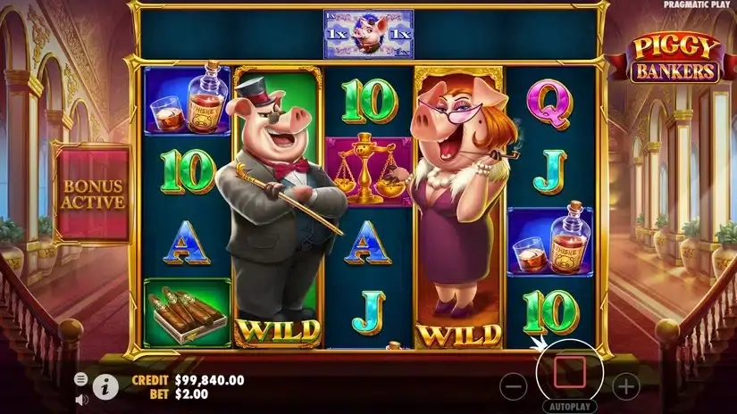Piggy Bankers slot screenshot 2