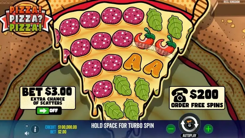 PIZZA! PIZZA? PIZZA! slot screenshot