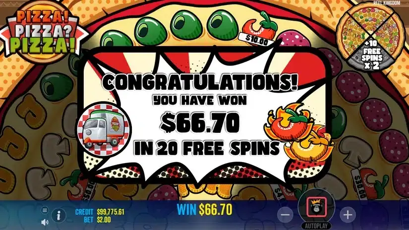 PIZZA! PIZZA? PIZZA! slot screenshot