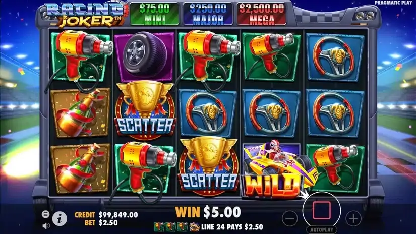 Racing Joker slot screenshot 4