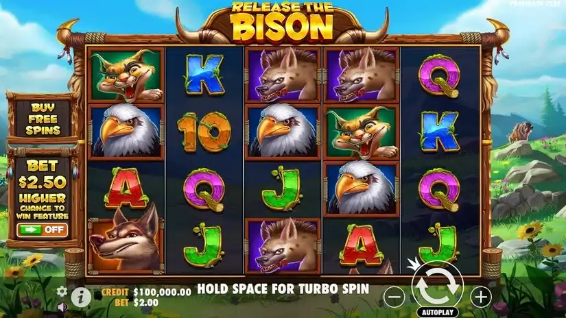 Release the Bison slot screenshot