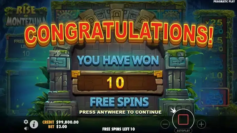 Rise of Montezuma slot screenshot 3