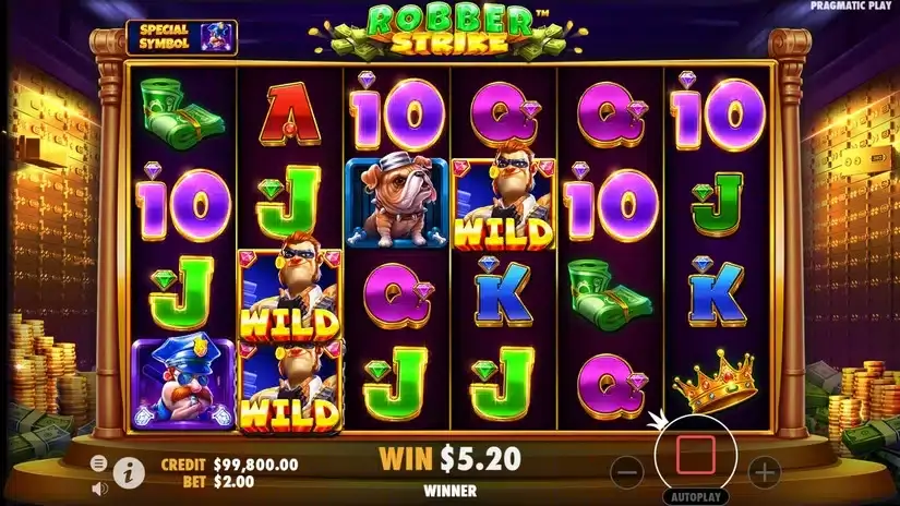 Robber Strike slot screenshot 4