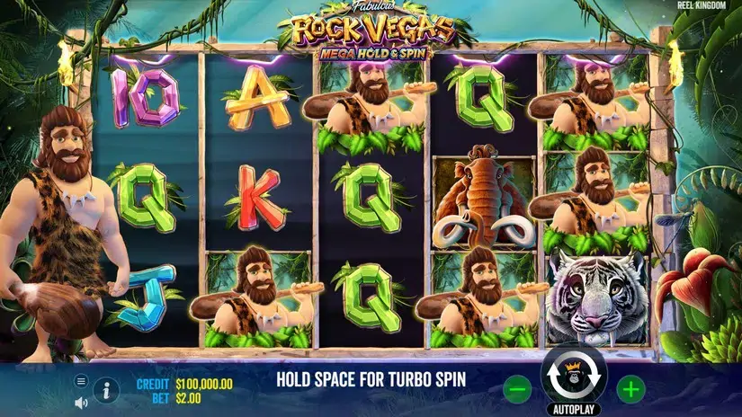 Rock Vegas slot screenshot 