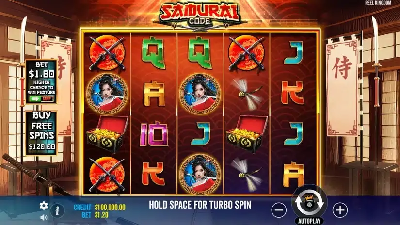 Samurai Code slot screenshot 1