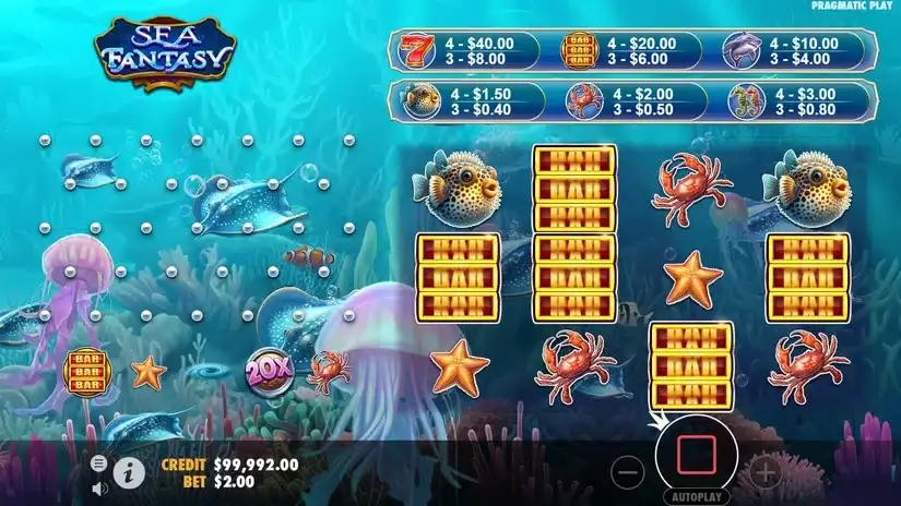 Sea Fantasy slot screenshot 2
