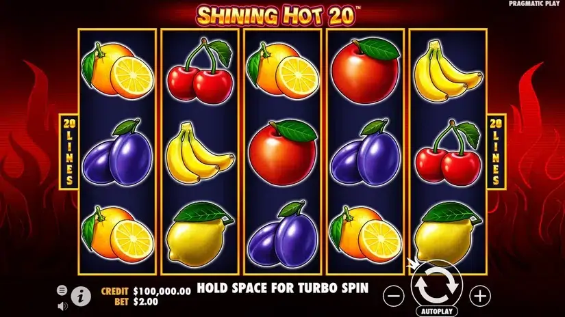 Shining Hot 20 slot screenshot 1