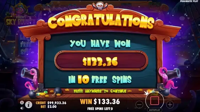 Sky Bounty slot screenshot 