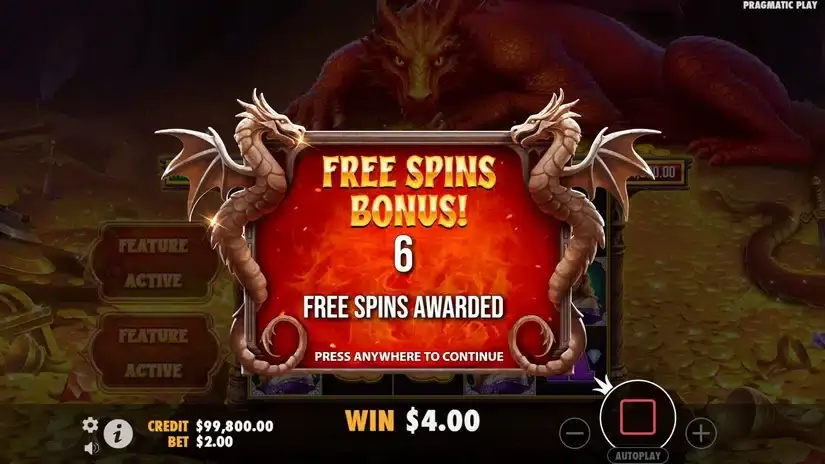 Sleeping Dragon slot screenshot 3