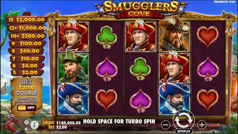 Smugglers Cove slot screenshot 